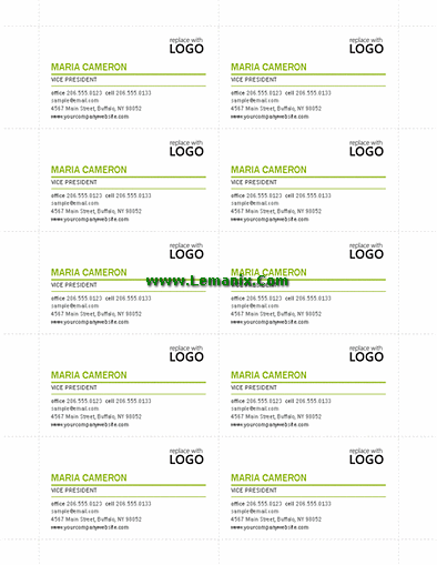 Modern Business Cards Microsoft Publisher Templates