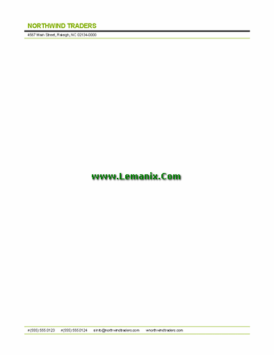 Modern Business Letterhead Microsoft Publisher Templates