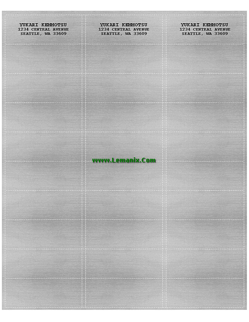 Address Labels Microsoft Publisher Templates