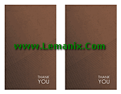 Brown Thank You Cards Microsoft Publisher Templates