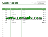 Cash Report Microsoft Excel Templates