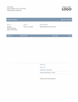 Free Sales Invoice Template In Timeless Theme