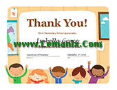 Thank You Certificate Free Publisher Templates